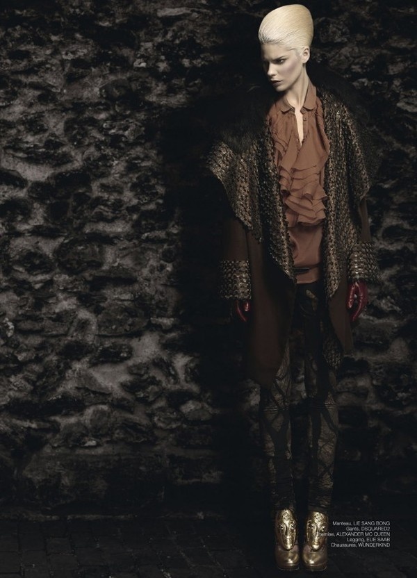 Anna Gushina and Vincent Alvarez create gothic photo fashion session #fashion #photography #gothic #art