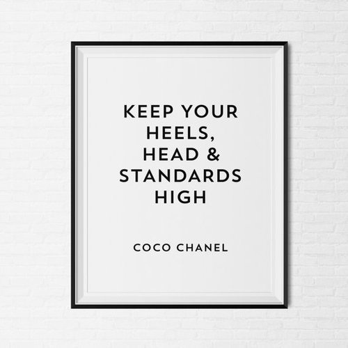 Coco Chanel Modo #modo #font #black #tag #chanel #poster