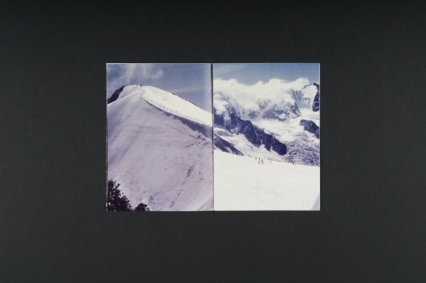 The Perfect Background : ANNA HAAS #mountain #snow #book #nature #layout