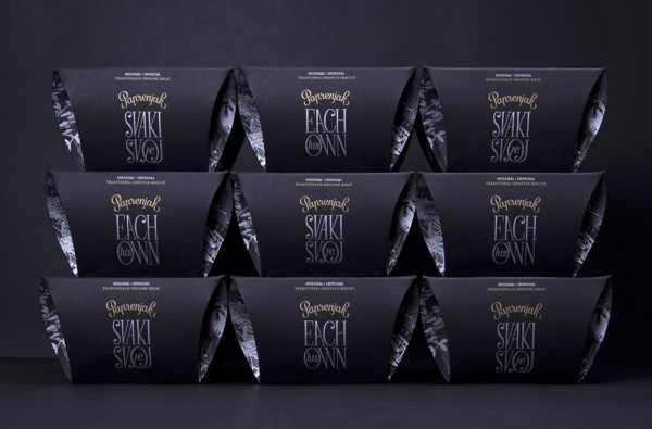 Each His Own Cookies on Behance #biscuit #pepper #lettering #croatia #packaging #silver #design #graphic #exclusive #black #food #cookie #illustration #gold #zagreb #story