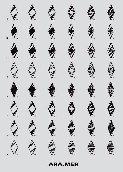 MER @ MOTTO / Studio Luc Derycke #diamond #pattern