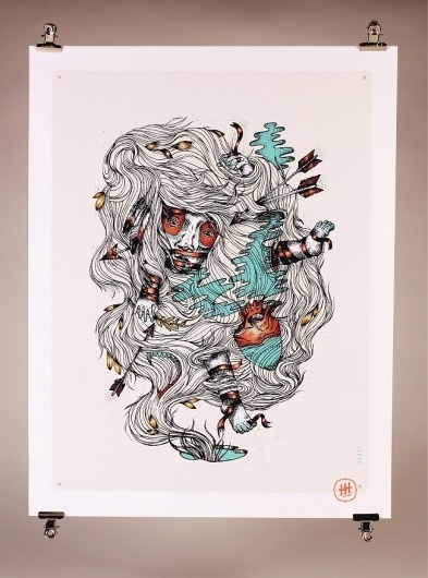 Bilder auf der Haut #illustration #poster
