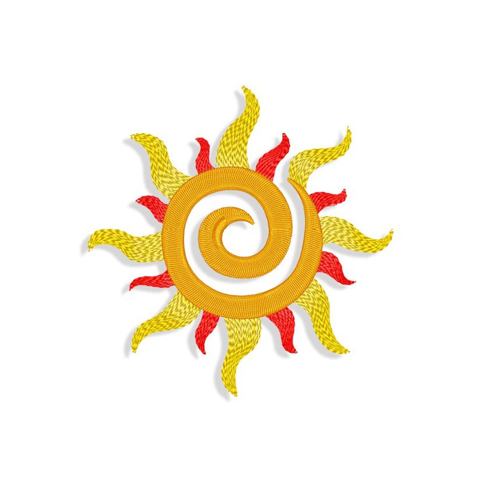 The Sun Embroidery design