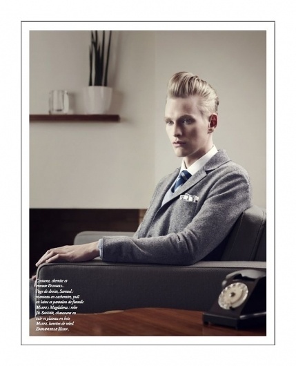 Gerhard Freidl, Tobias Brahmst & Samuel Daynie by Thomas Laisné for Apollo Novo #post #process #hair #photography #vintage #fashion