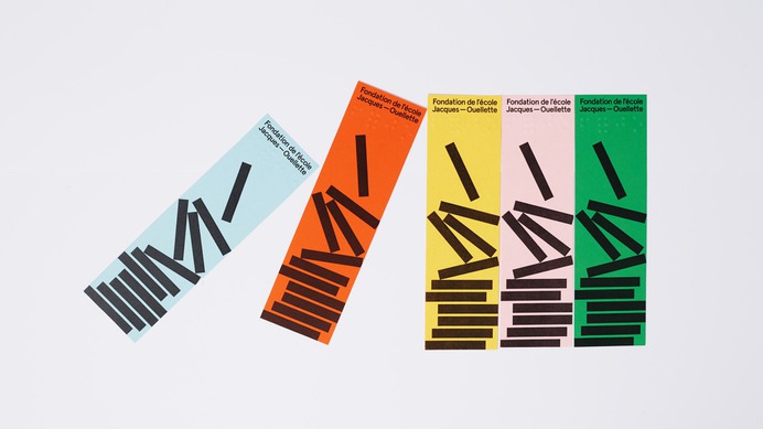 Jacques-Ouellette School Foundation's - Mindsparkle Mag Simon Langlois & Raphaëlle Brillant-Marquis achieved the branding for Jacques-Ouellette School Foundation's. #logo #packaging #identity #branding #design #color #photography #graphic #design #gallery #blog #project #mindsparkle #mag #beautiful #portfolio #designer
