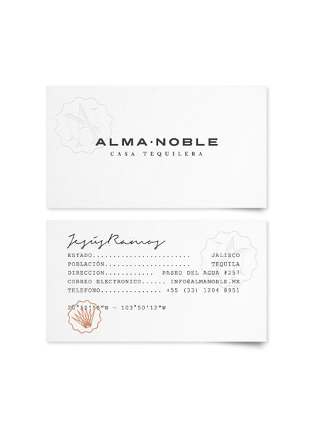 Business card design idea #82: Alma Noble #business #branding #indetity #stationery #cards