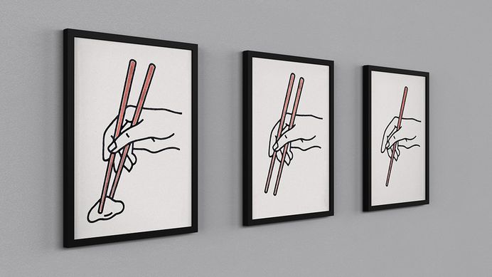 How to use Chopsticks poster print series MAKE/100 on Kickstarter. https://www.kickstarter.com/projects/684691375/how-to-use-chopsticks-poster-print-series-make-100