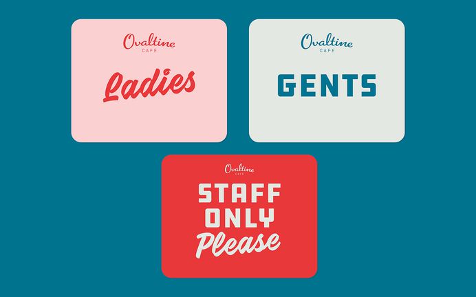 Ovaltine Cafe #branding #rebrand #design #logo #identity #print #menu #typography