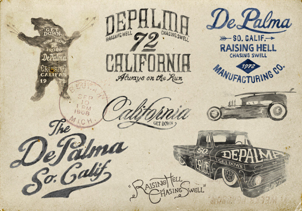 Brush lettering for DePalma Clothing by BMD Design #quality #design #handletter #typography