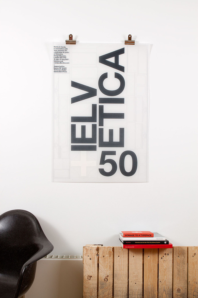 50 Years of Helvetica exhibition poster by Build #helvetica #print #build #poster