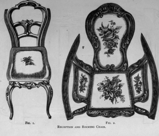 Paper Dolls And Furniture #chair #illustration #paper #toy