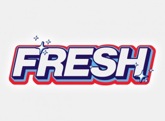 Fresh (mkn design - Michael Nÿkamp) #red #sparkle #fresh #design #logo #clean #type #blue