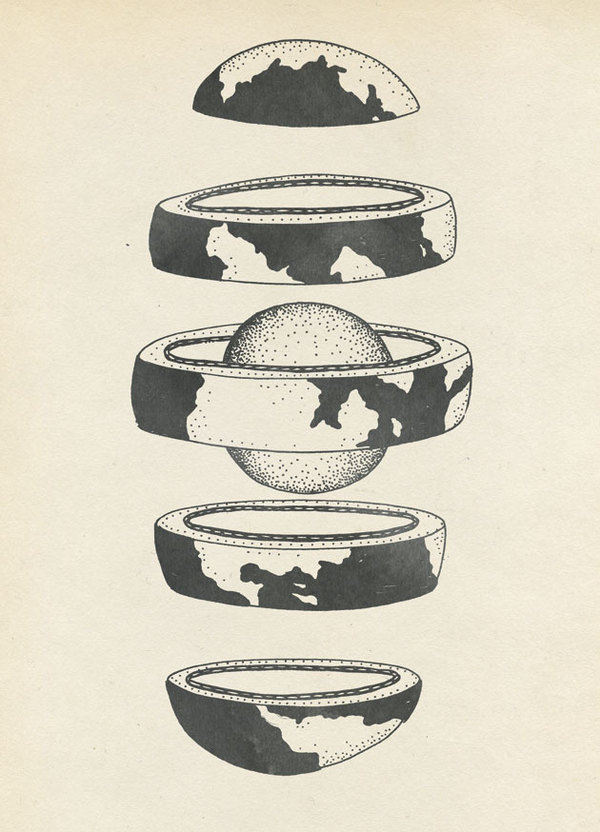 Earth by Katie Scott, Jules Verne science #illustration