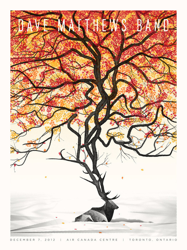 Dave Matthews Band (Toronto) #deer #dave #tree #dkng #illustration #toronto #matthews