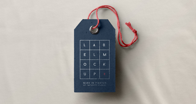 Free Clothing Brand Label Mockup PSD