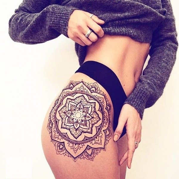 Thigh mandala with flowers. MESSAGE me to book an appointment. #tattoo... |  TikTok