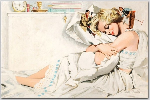 2564540_Image_5 (700x467, 81Kb) #erotica #alfred #james #portrait #pulp #bed #vintage #painting #meese