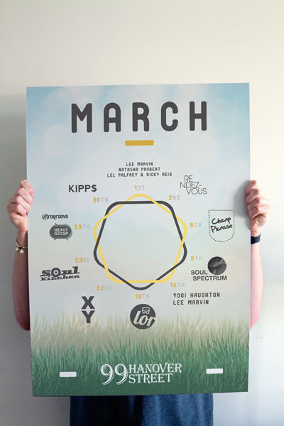 'Whats on' monthly posters #print #graphic #geometric #schedule #poster #monthly