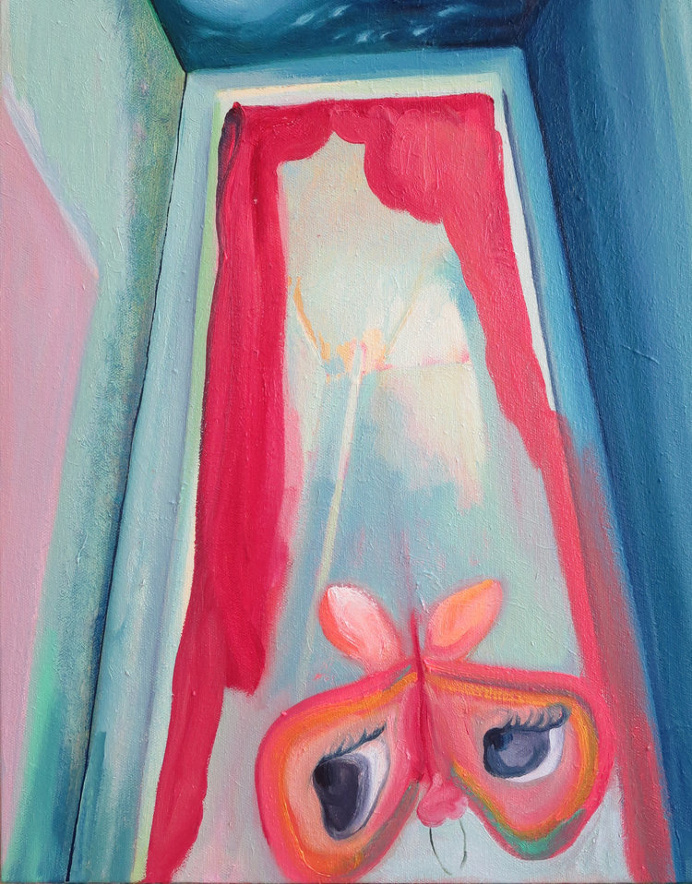 Baby prostitute , oil on canvas, 18 x 14 inches, 2016