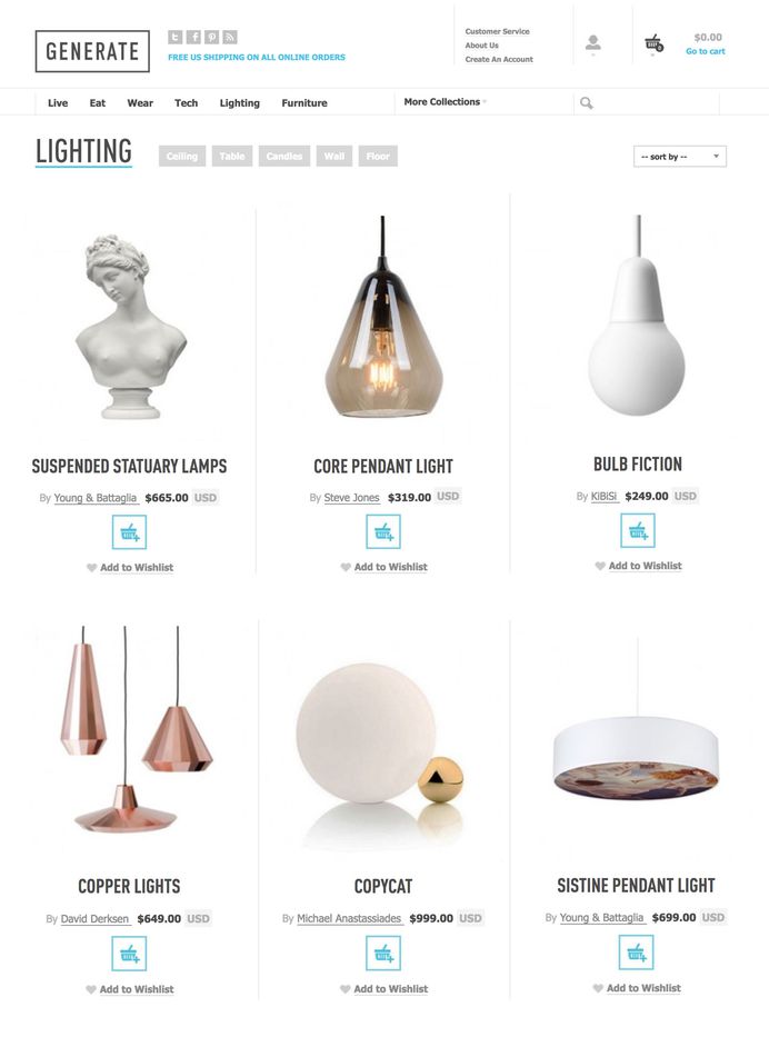Generate | JOYCE #minneapolis #UI #UX #ecommerce