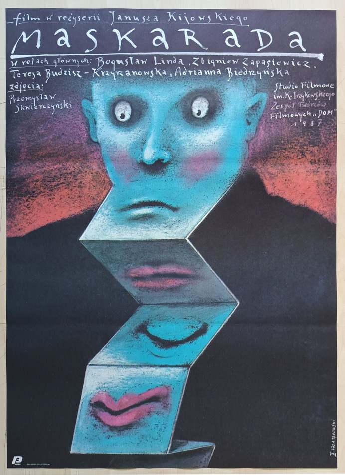 Masquerade ORIGINAL 1987 Polish Movie Poster