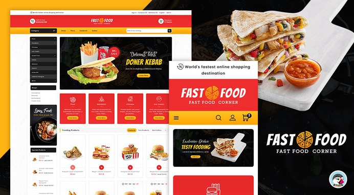 #FastFood & #Drinks #Corner – #Prestashop #Responsive #Theme | #TemplateTrip #eCommerce #Website #Design #Template