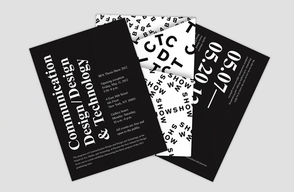 Parsons Thesis Show #prints #branding #identity #poster #logo