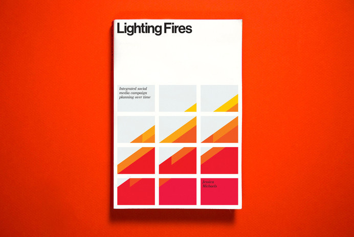 Lighting Fires - Identity project image #cover #grid #helvetica #book