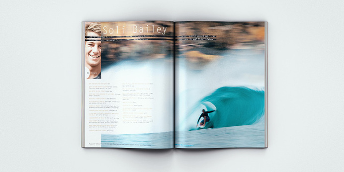 Surfing Magazine Editorial 2012 - Joy Stain #surf #surfing #print #spread #layout #editorial #magazine #typography