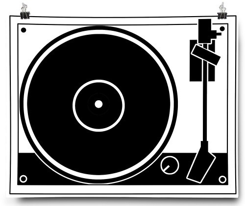 Beleonia #illustration #gramophone #poster