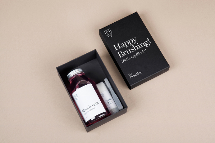 Brand identity for dental clinic in Barcelona, Spain designed by Mayra Monobe. mindsparkle mag color colorful stationery business card logo