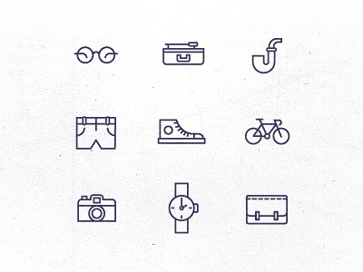 Hipster Icons #icon #symbol #pictogram
