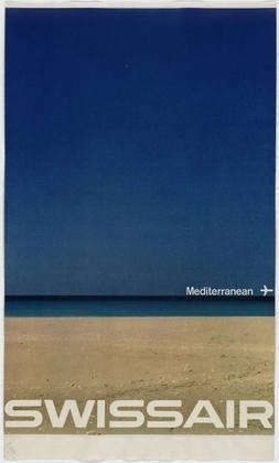 MoMA | The Collection | Manfred Bingler. Swissair - Mediterranean. 1964 #bingler #design #swiss #manfred