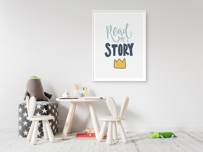 Read Me a Story Nursery Kids Wall Art – Pikstok