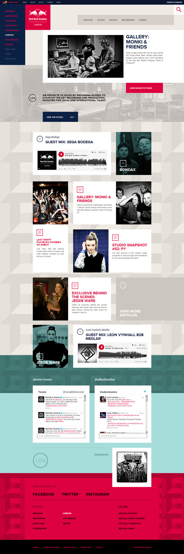 Red Bull Studios bu Muomkai #web