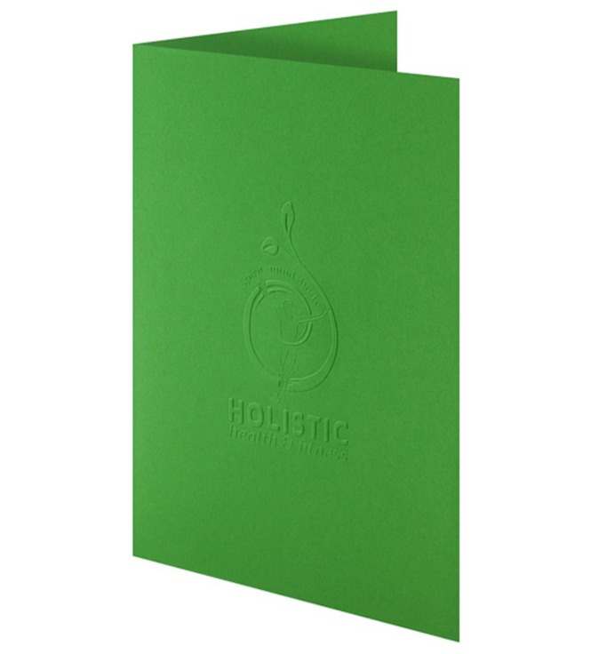 Embossed Presentation Folder in Green