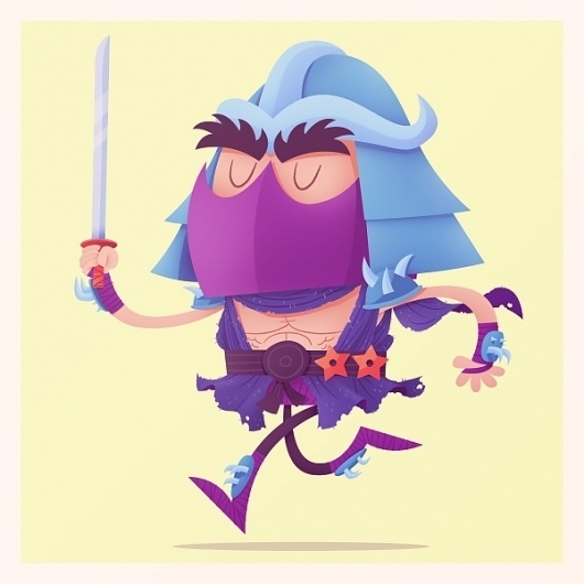 Dribbble - shredder-new.jpg by Matt Kaufenberg #illustration #vector #shredder