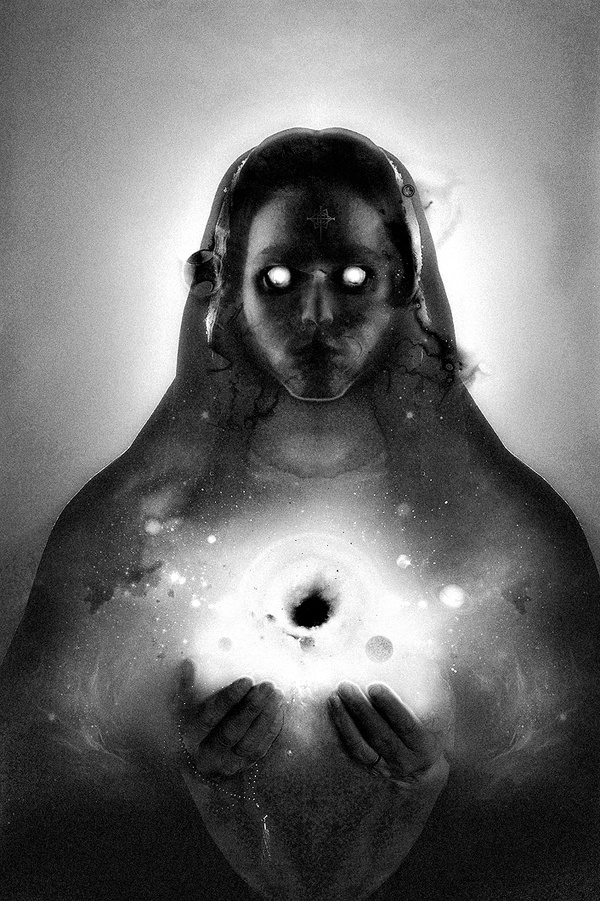 MIRROR #universe #glowing #space #murto #portrait #perttu #art
