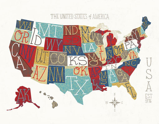 MichaelMullan_05 #map #illustration #typography #type #america #us