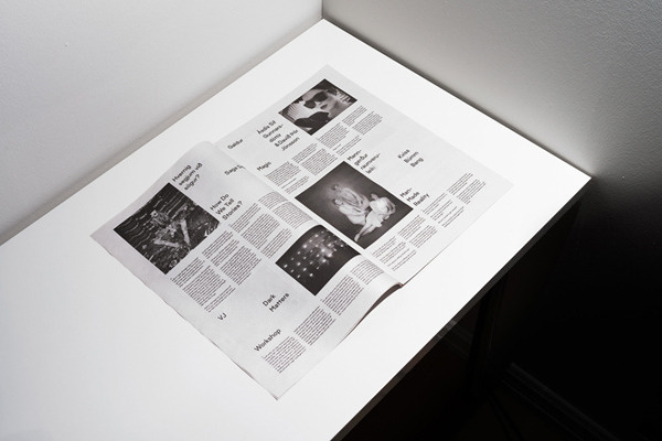 GUNMAD #newspaper #black #white #editorial #typography #grid #layout