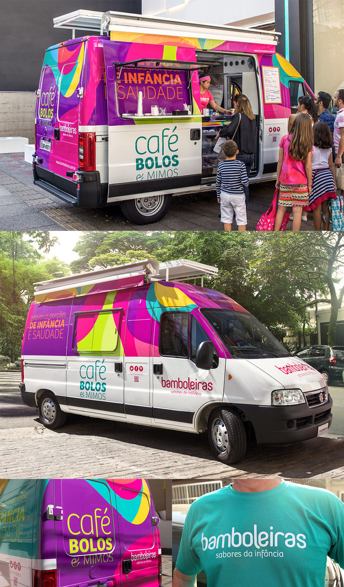 Foodtruck #young #branding #packaging #food #colorful #brasil #dish #paper #cake #foodtruck #bakery #baker #design #brand #purple #sao #logo #truck #logotype #box #megalodesign #megalo #brazil #cup #package #paulo