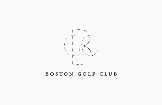 Butter #golf #boston #ball #logo #dots #type #club