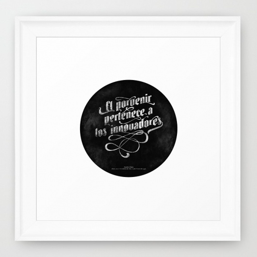 Porvenir Framed Art Print by Sergi Ferrando | Society6 #frame #lettering #white #letter #hand #typography