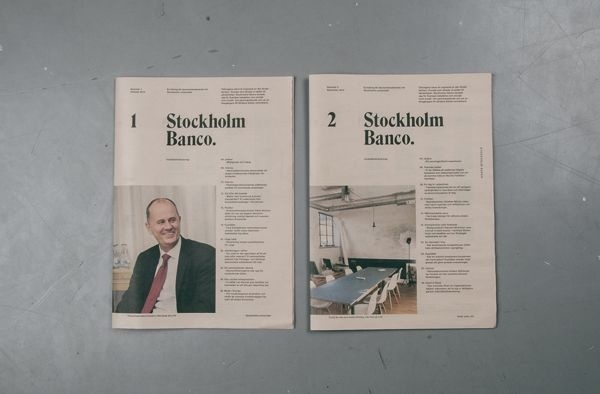 Stockholm Banco by Simon Jung Krestesen, via Behance #bb