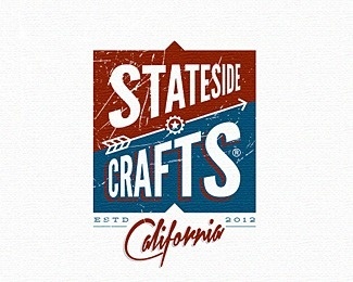 Stateside Crafts #logo #retro