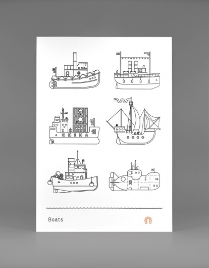 Boats Print #boats #print #design #graphic #illustration