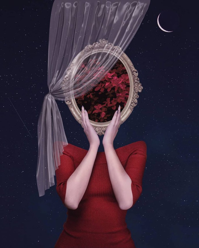 Digital Photo Collages of Dreamlike Scenes by Kamila Lenarcik