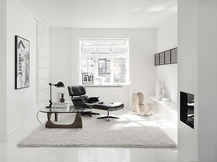 Living room, lounge chair, Eames
