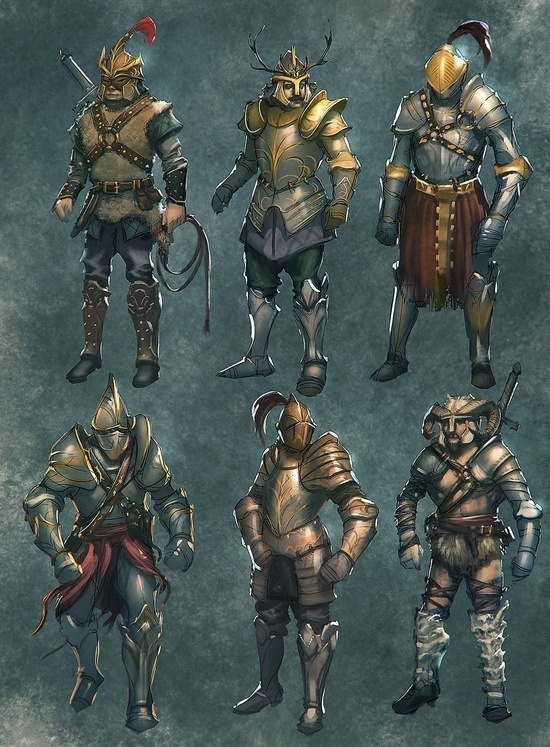 Game Hero - Joseph Sanabria #armor #fantasy #adventurers #heroes #fighters #illustration #magic #character