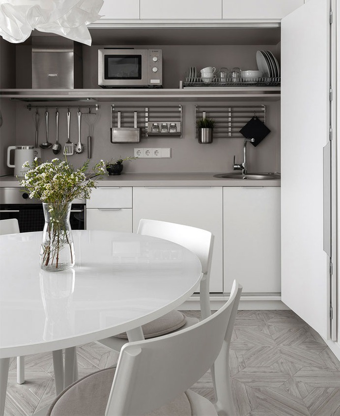 White Urban Minimalism by Greenbor - InteriorZine